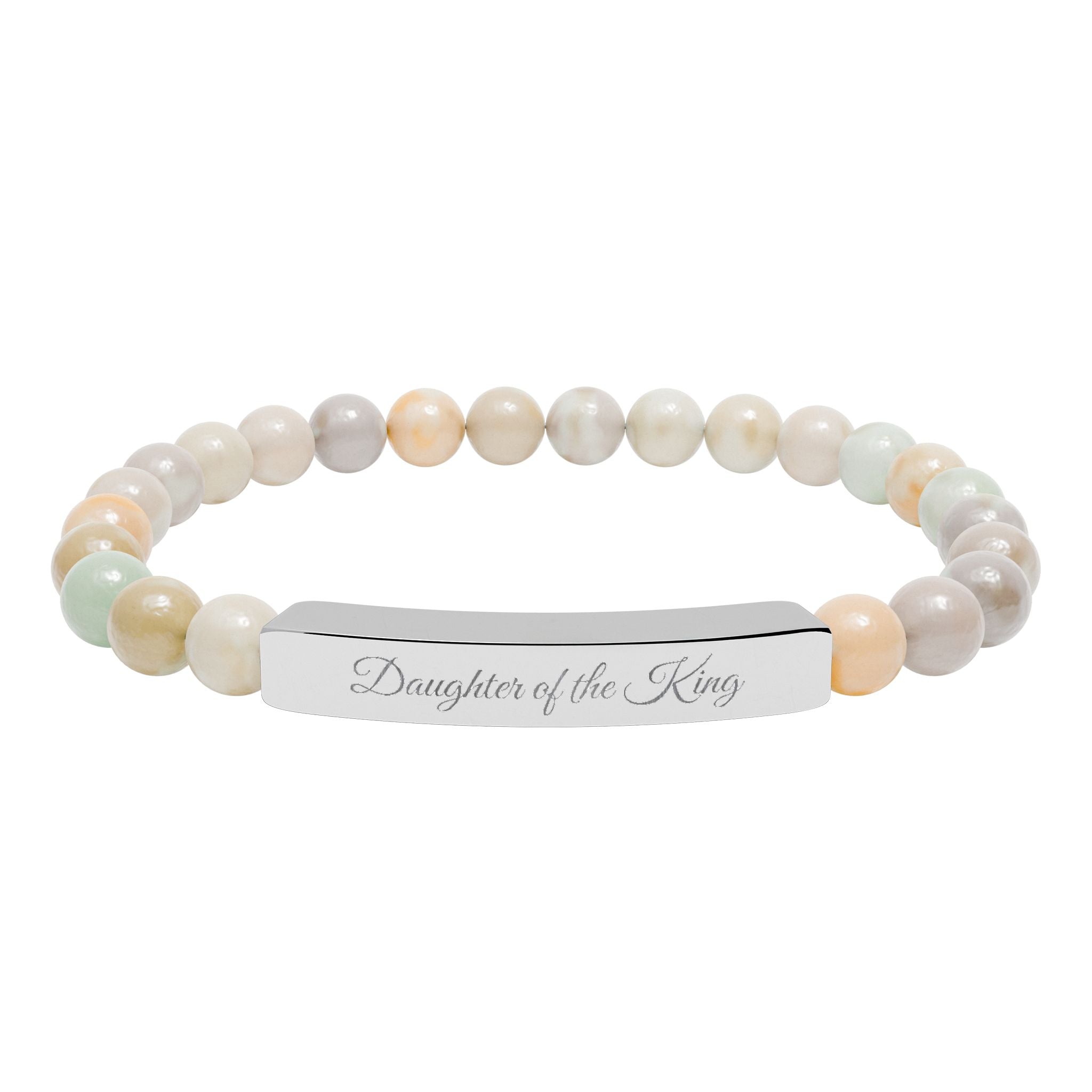 Daughter of the King | Bar Beaded Bracelet