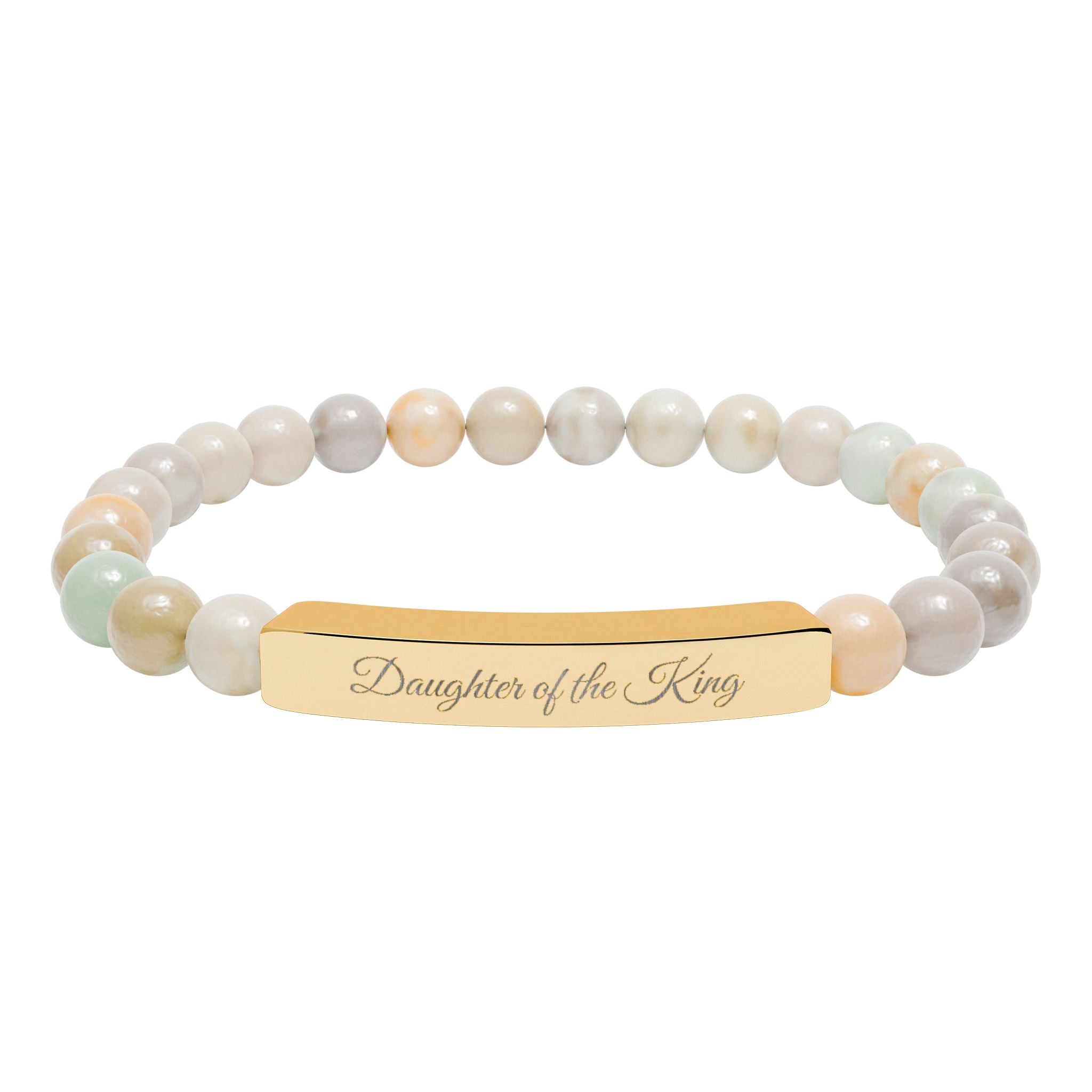Daughter of the King | Bar Beaded Bracelet