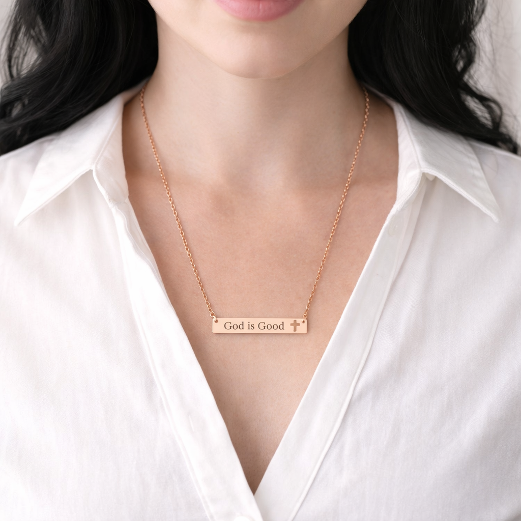 God is Good | Bar Necklace