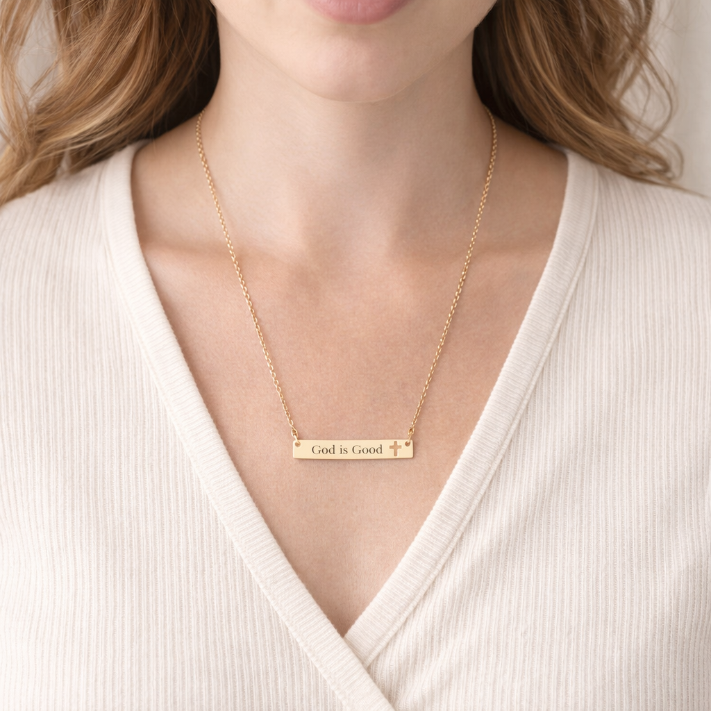 God is Good | Bar Necklace