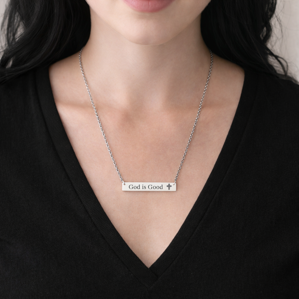 God is Good | Bar Necklace
