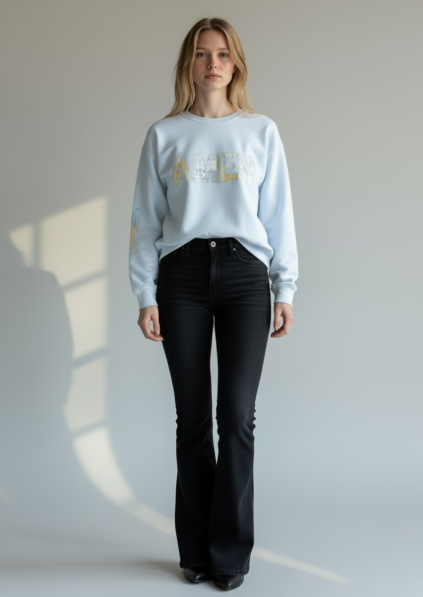AMEN Quilted | Crew