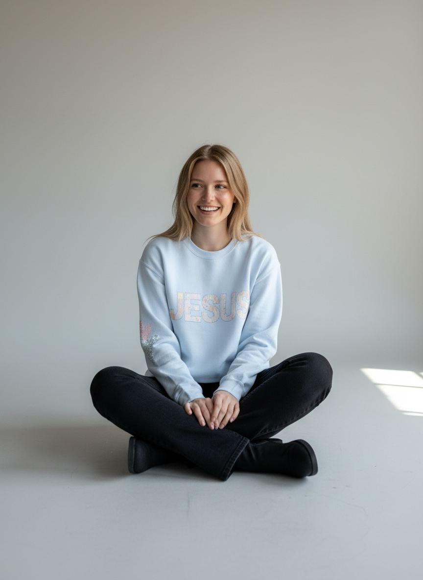 JESUS Quilted | Crew