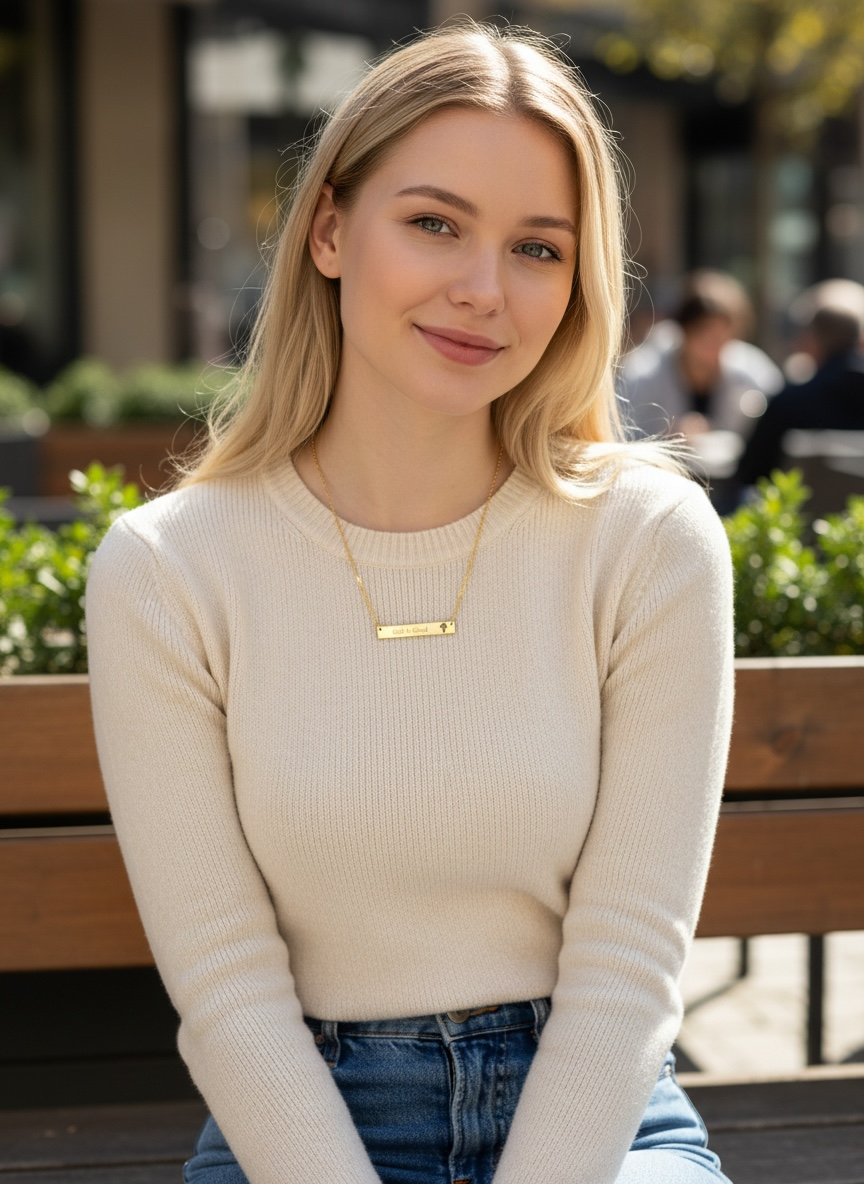 God is Good | Bar Necklace